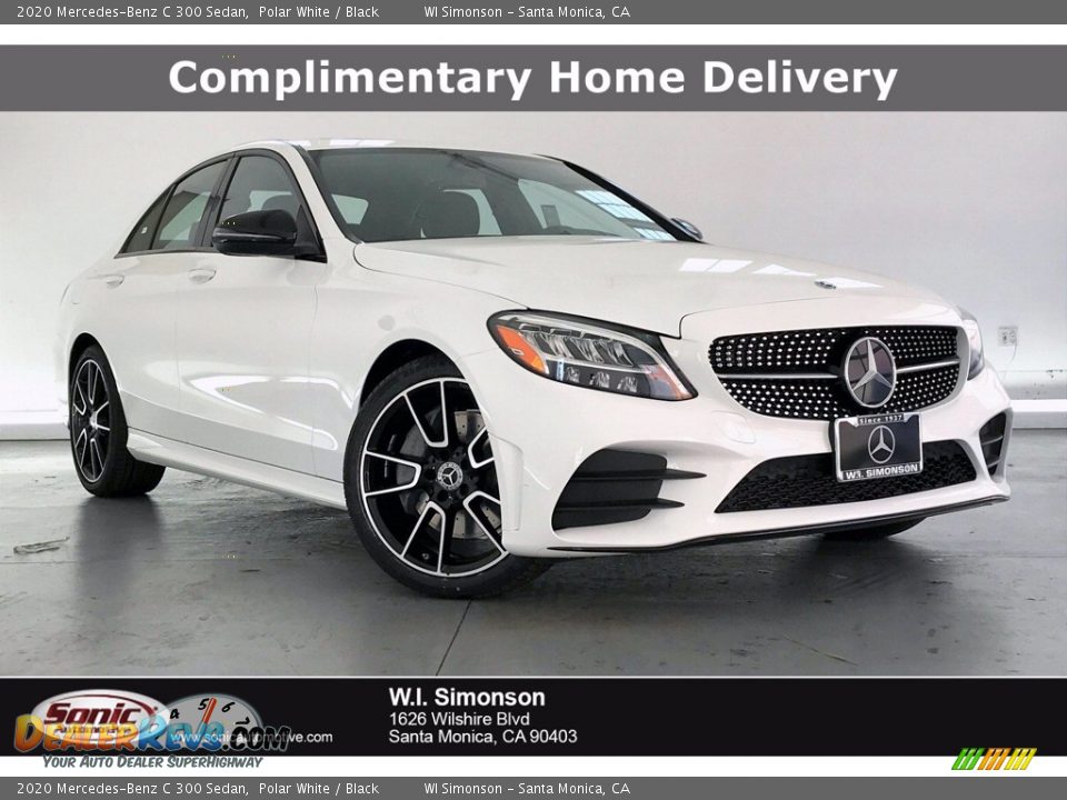 2020 Mercedes-Benz C 300 Sedan Polar White / Black Photo #1