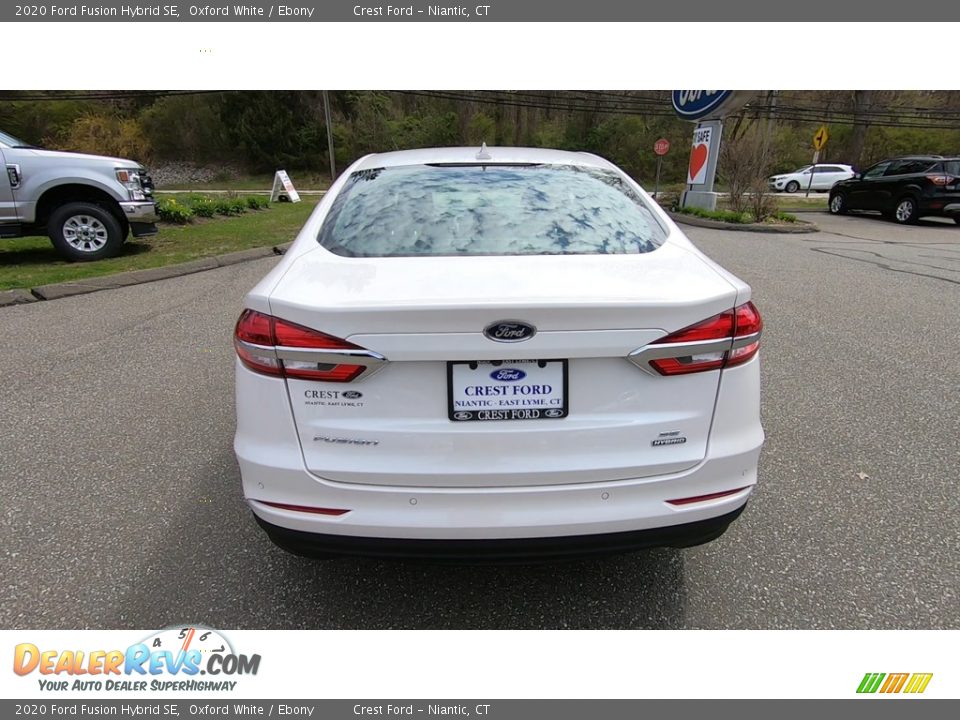 2020 Ford Fusion Hybrid SE Oxford White / Ebony Photo #6
