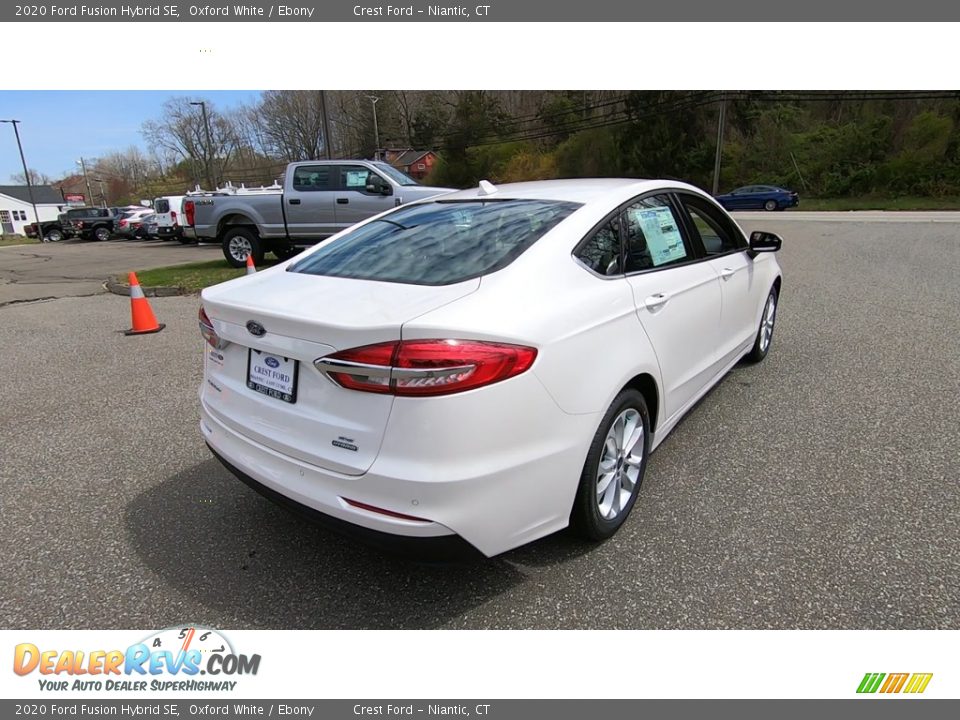 2020 Ford Fusion Hybrid SE Oxford White / Ebony Photo #7