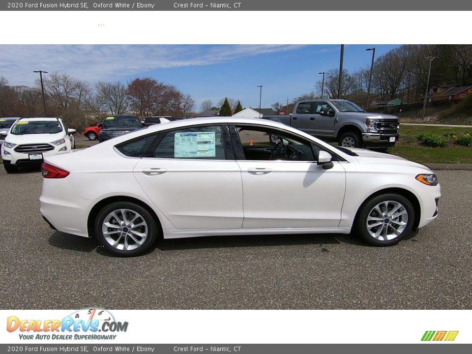 2020 Ford Fusion Hybrid SE Oxford White / Ebony Photo #8
