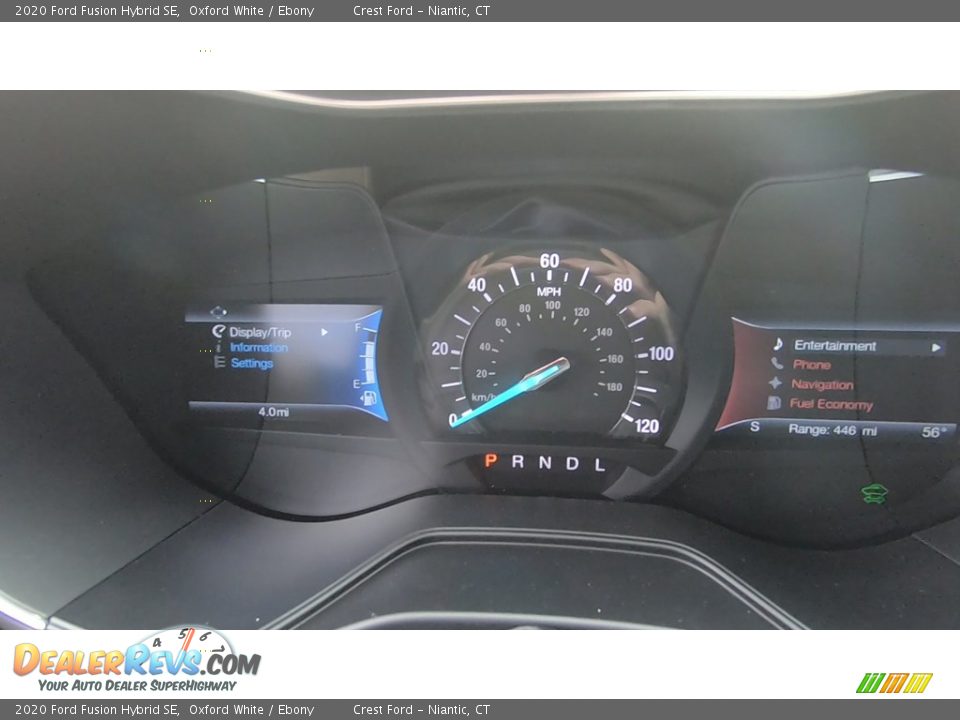 2020 Ford Fusion Hybrid SE Oxford White / Ebony Photo #14