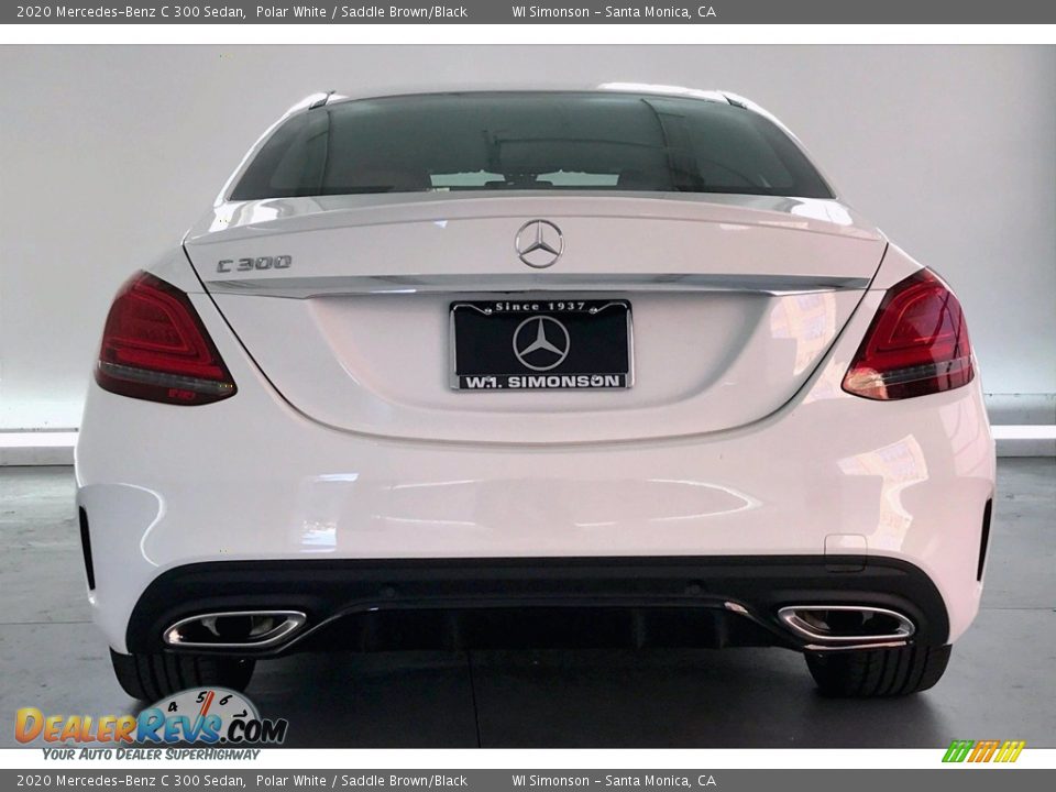 2020 Mercedes-Benz C 300 Sedan Polar White / Saddle Brown/Black Photo #3