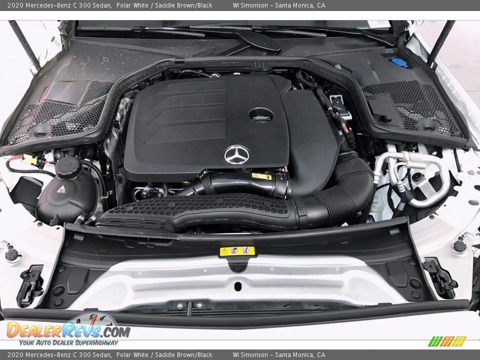 2020 Mercedes-Benz C 300 Sedan Polar White / Saddle Brown/Black Photo #8