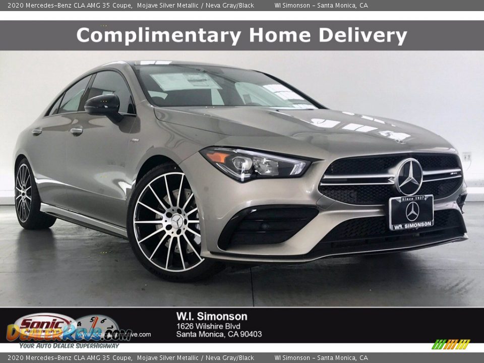 2020 Mercedes-Benz CLA AMG 35 Coupe Mojave Silver Metallic / Neva Gray/Black Photo #1