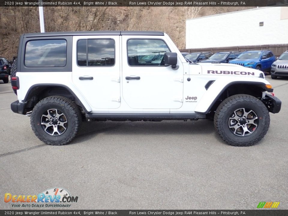 2020 Jeep Wrangler Unlimited Rubicon 4x4 Bright White / Black Photo #4