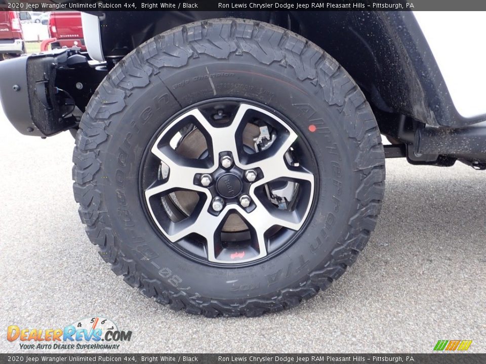 2020 Jeep Wrangler Unlimited Rubicon 4x4 Bright White / Black Photo #6