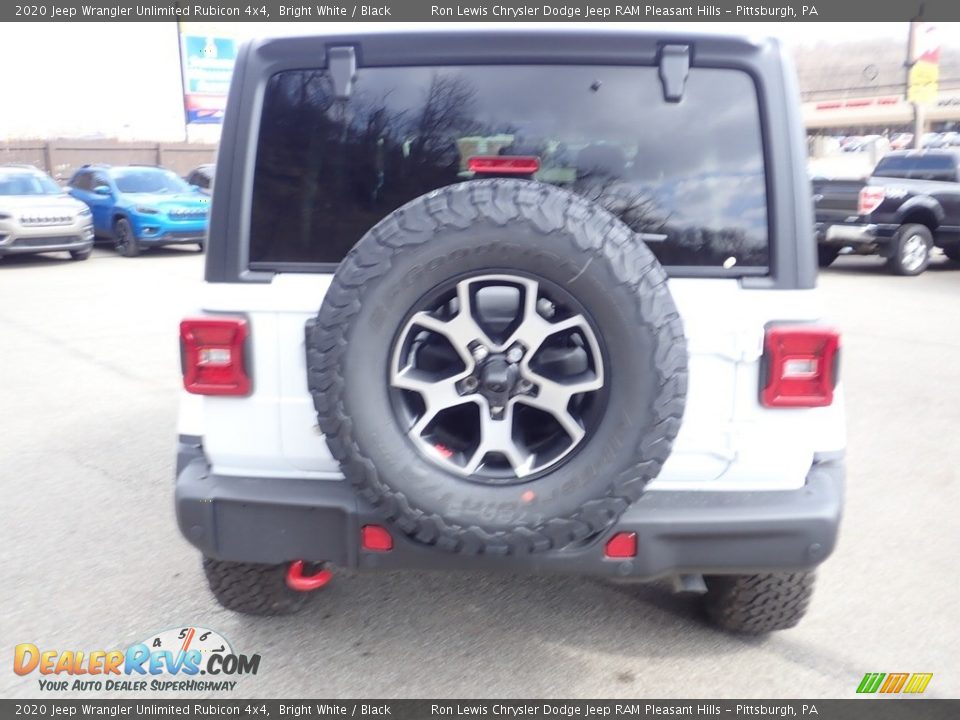 2020 Jeep Wrangler Unlimited Rubicon 4x4 Bright White / Black Photo #10