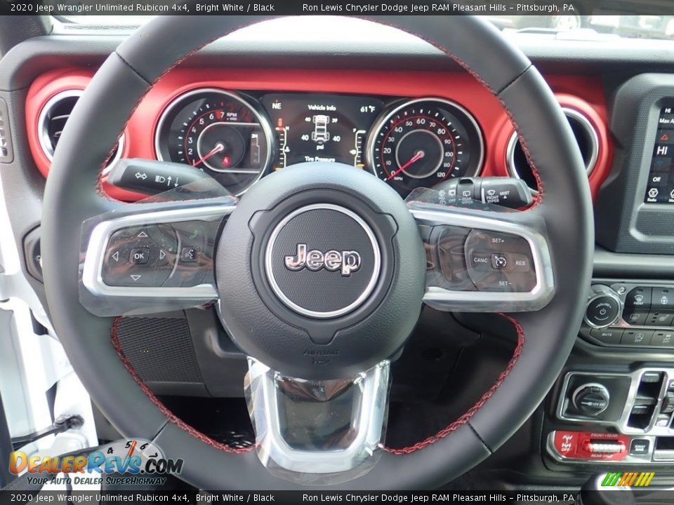2020 Jeep Wrangler Unlimited Rubicon 4x4 Bright White / Black Photo #11