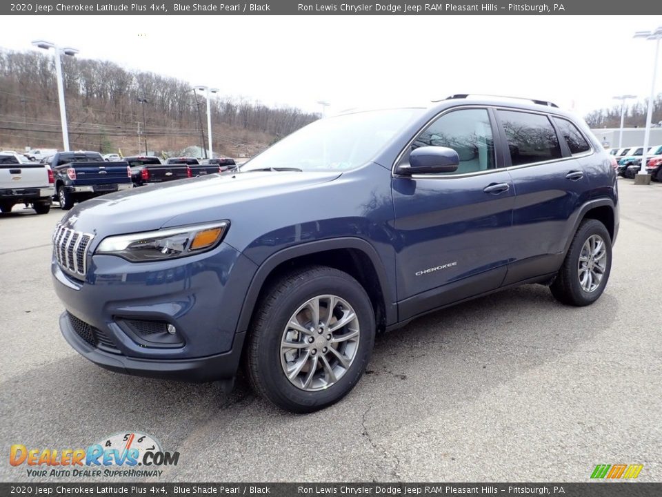 2020 Jeep Cherokee Latitude Plus 4x4 Blue Shade Pearl / Black Photo #1