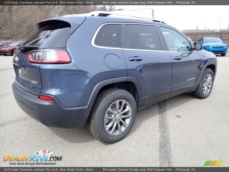 2020 Jeep Cherokee Latitude Plus 4x4 Blue Shade Pearl / Black Photo #5