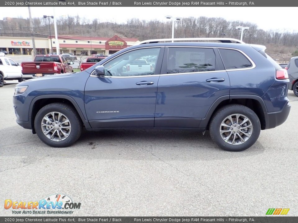 2020 Jeep Cherokee Latitude Plus 4x4 Blue Shade Pearl / Black Photo #7
