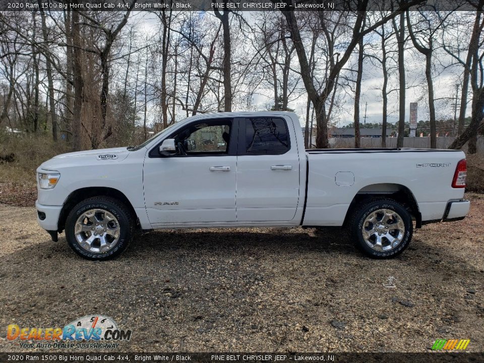 2020 Ram 1500 Big Horn Quad Cab 4x4 Bright White / Black Photo #4