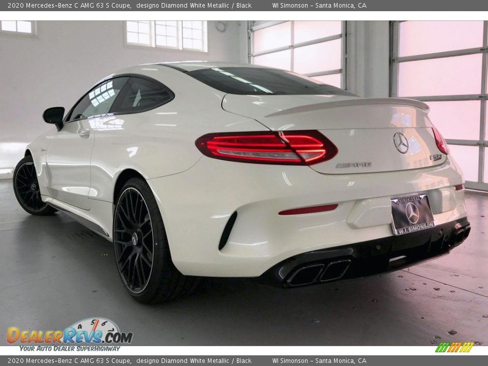 2020 Mercedes-Benz C AMG 63 S Coupe designo Diamond White Metallic / Black Photo #2
