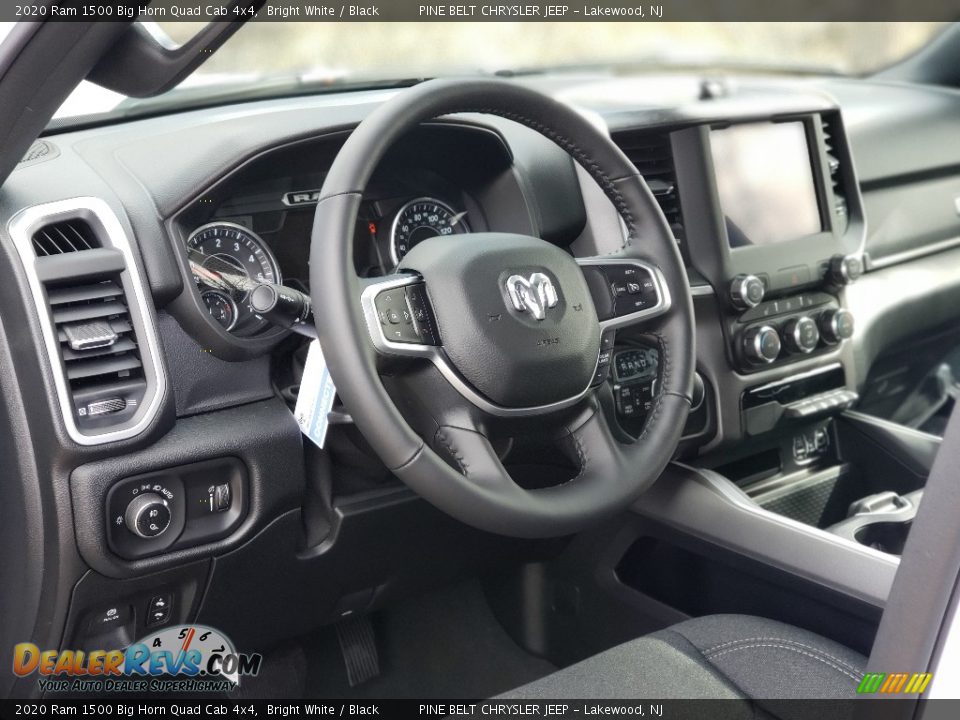 2020 Ram 1500 Big Horn Quad Cab 4x4 Bright White / Black Photo #10