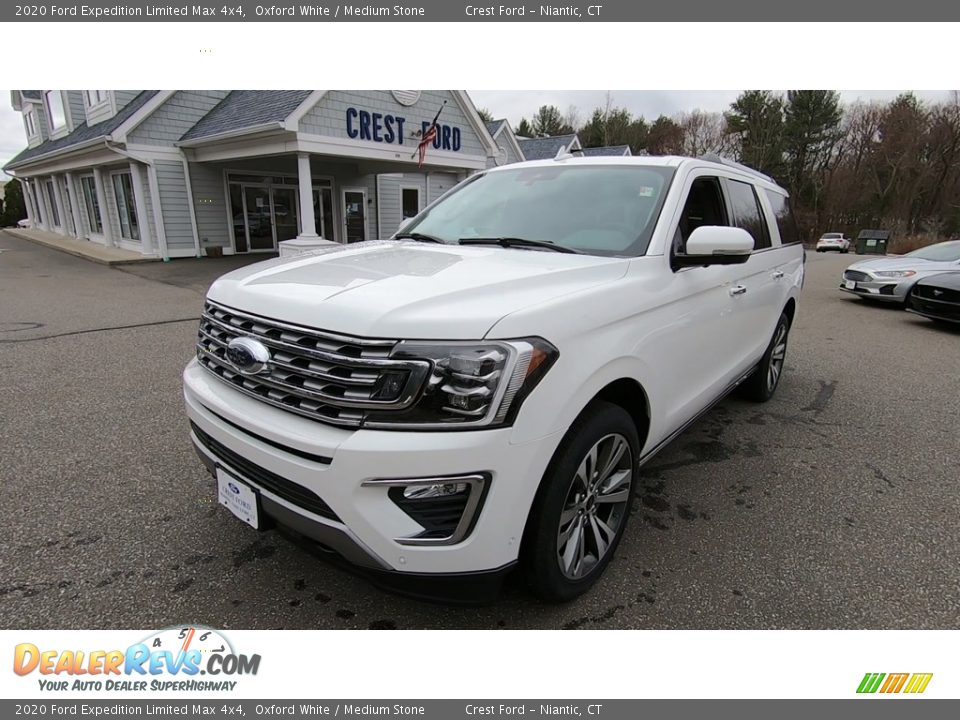 2020 Ford Expedition Limited Max 4x4 Oxford White / Medium Stone Photo #3