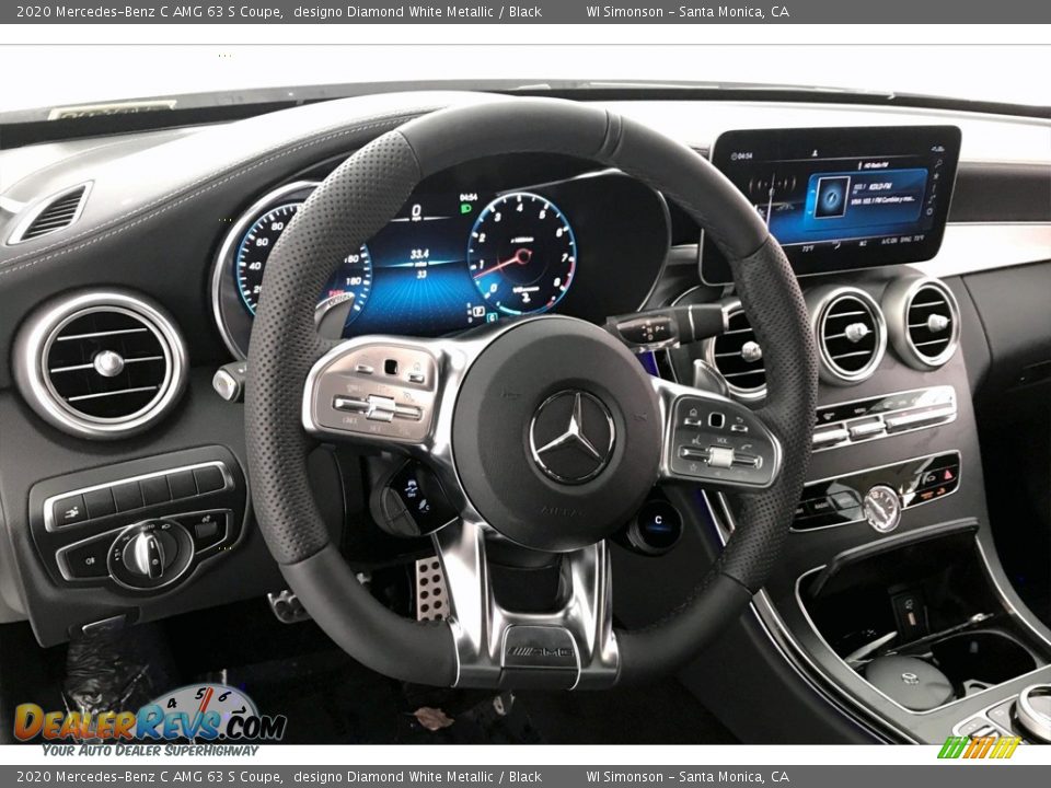 2020 Mercedes-Benz C AMG 63 S Coupe designo Diamond White Metallic / Black Photo #4