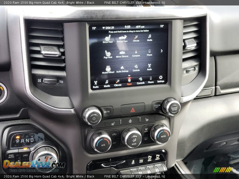 2020 Ram 1500 Big Horn Quad Cab 4x4 Bright White / Black Photo #12