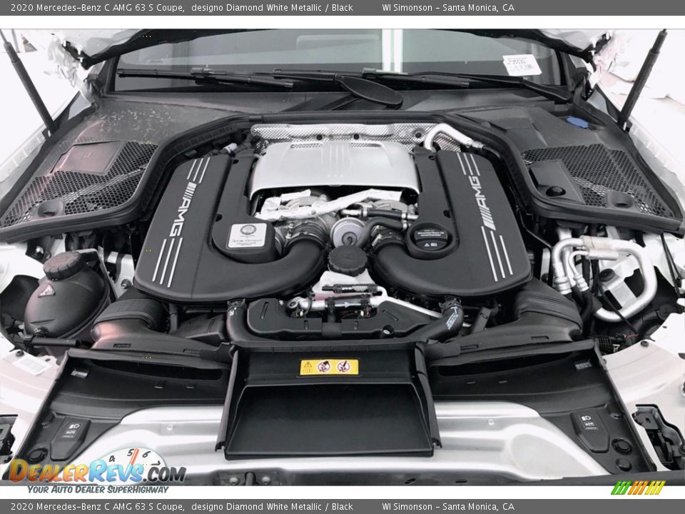 2020 Mercedes-Benz C AMG 63 S Coupe designo Diamond White Metallic / Black Photo #8