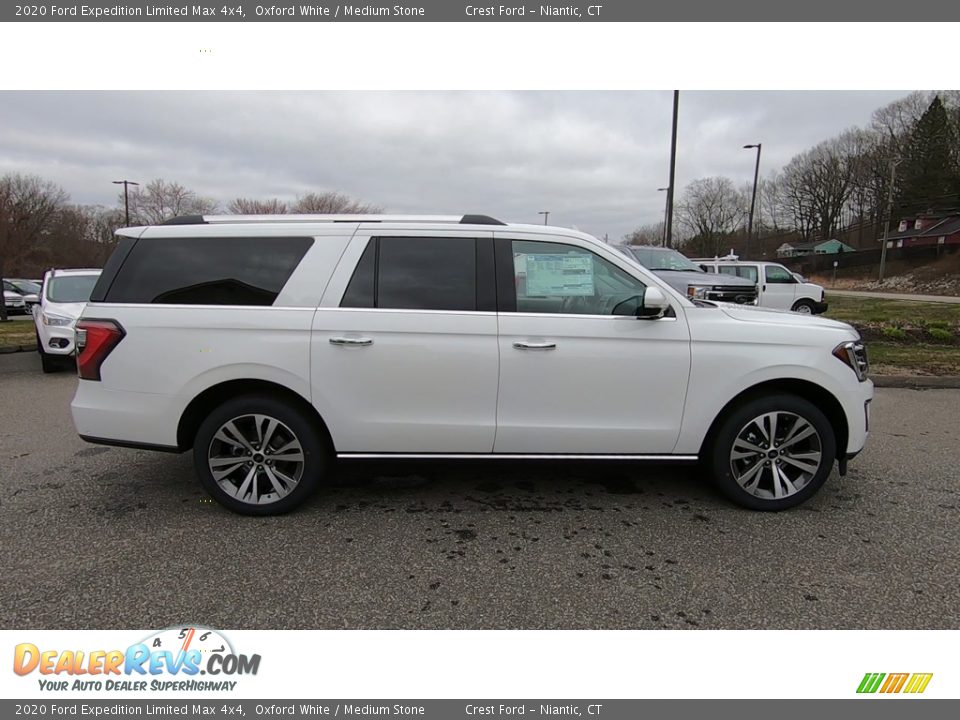 2020 Ford Expedition Limited Max 4x4 Oxford White / Medium Stone Photo #8