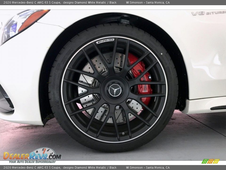 2020 Mercedes-Benz C AMG 63 S Coupe designo Diamond White Metallic / Black Photo #9