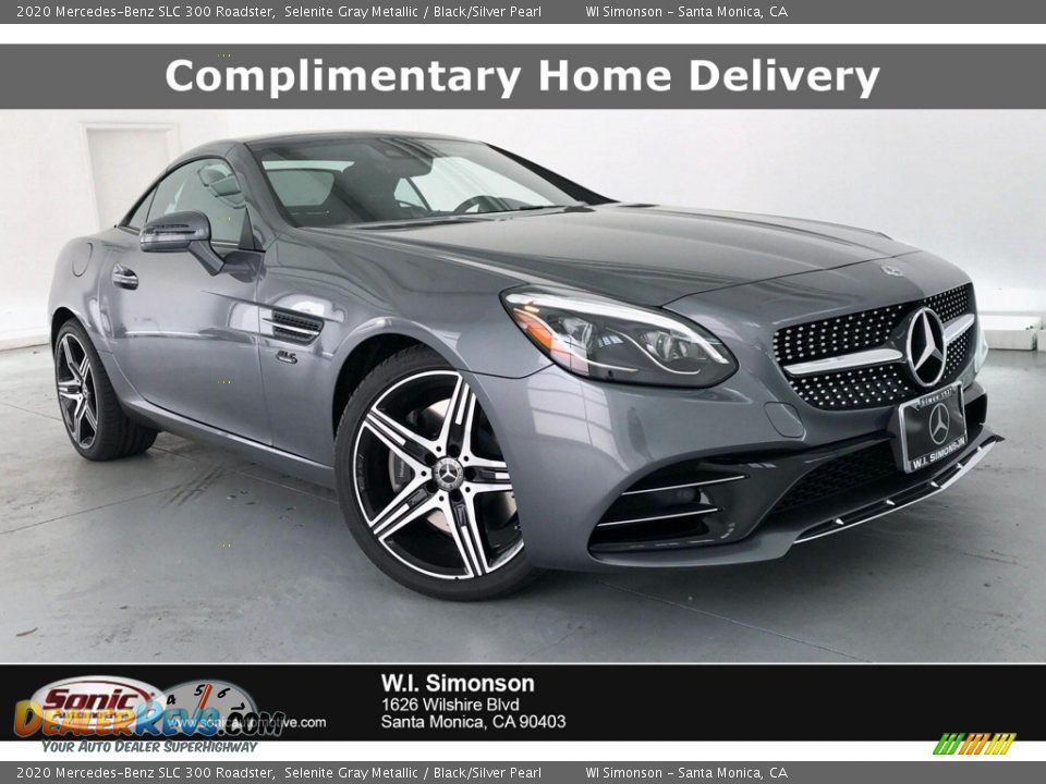 2020 Mercedes-Benz SLC 300 Roadster Selenite Gray Metallic / Black/Silver Pearl Photo #1