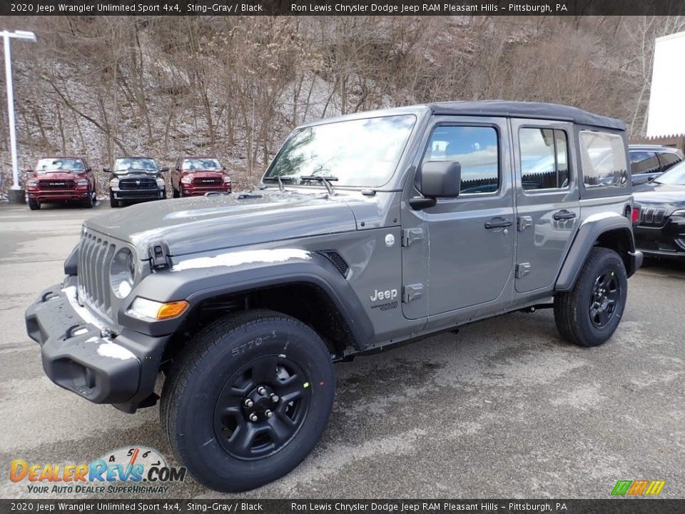 2020 Jeep Wrangler Unlimited Sport 4x4 Sting-Gray / Black Photo #1