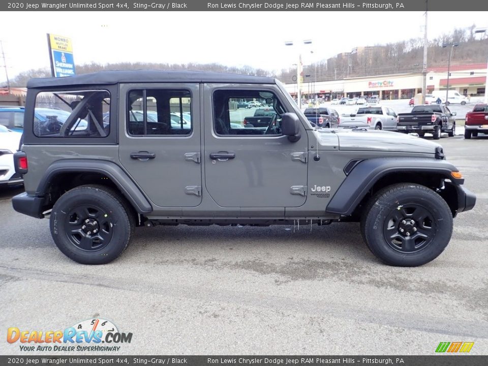 2020 Jeep Wrangler Unlimited Sport 4x4 Sting-Gray / Black Photo #4