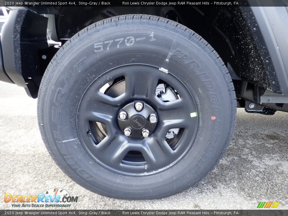 2020 Jeep Wrangler Unlimited Sport 4x4 Sting-Gray / Black Photo #7