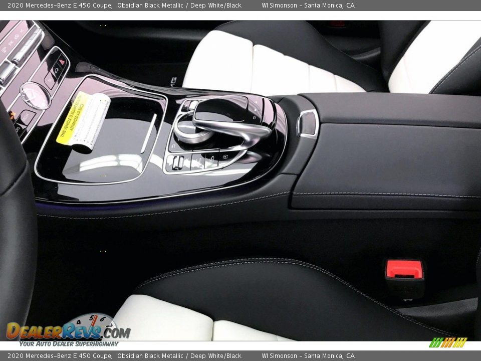 2020 Mercedes-Benz E 450 Coupe Obsidian Black Metallic / Deep White/Black Photo #7