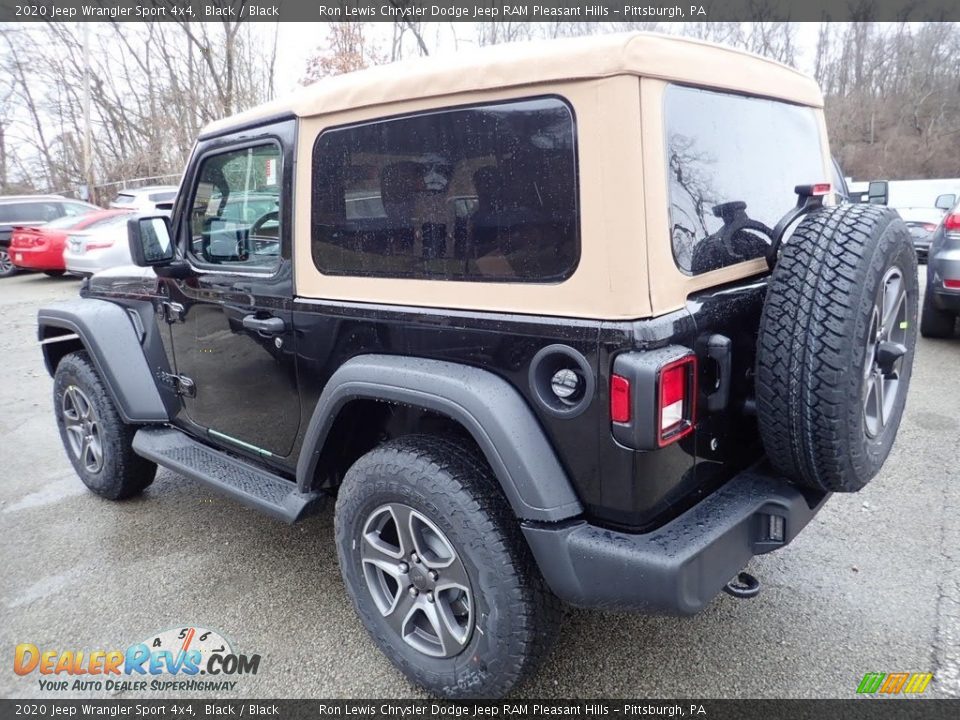 2020 Jeep Wrangler Sport 4x4 Black / Black Photo #7