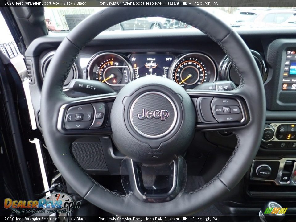 2020 Jeep Wrangler Sport 4x4 Black / Black Photo #12