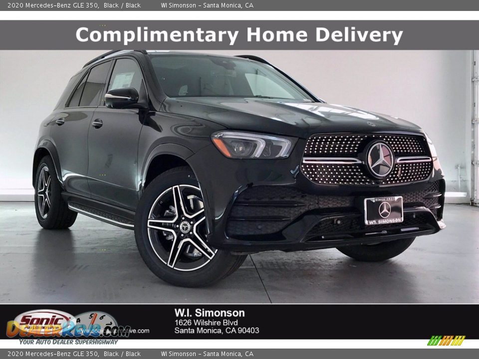 2020 Mercedes-Benz GLE 350 Black / Black Photo #1