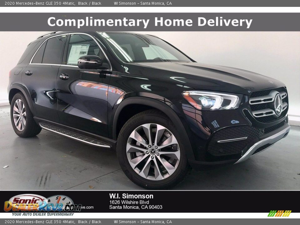 2020 Mercedes-Benz GLE 350 4Matic Black / Black Photo #1