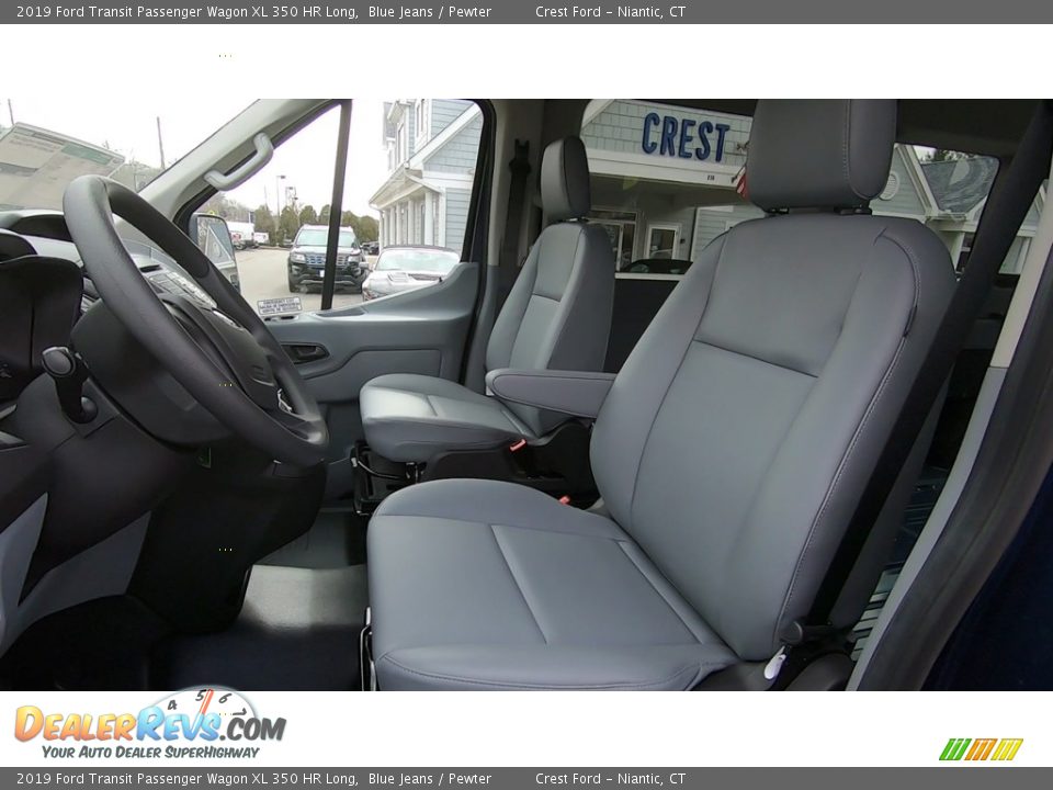 2019 Ford Transit Passenger Wagon XL 350 HR Long Blue Jeans / Pewter Photo #11