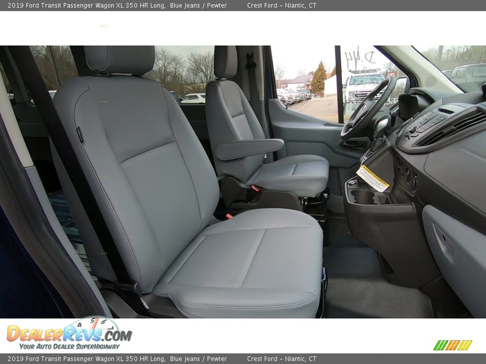 2019 Ford Transit Passenger Wagon XL 350 HR Long Blue Jeans / Pewter Photo #20