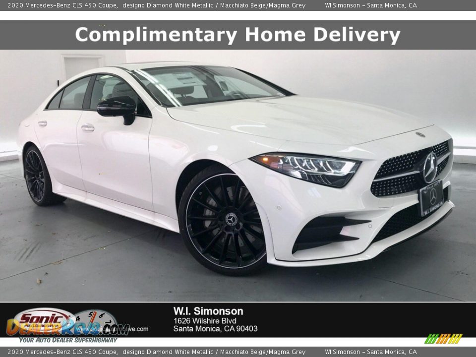 2020 Mercedes-Benz CLS 450 Coupe designo Diamond White Metallic / Macchiato Beige/Magma Grey Photo #1
