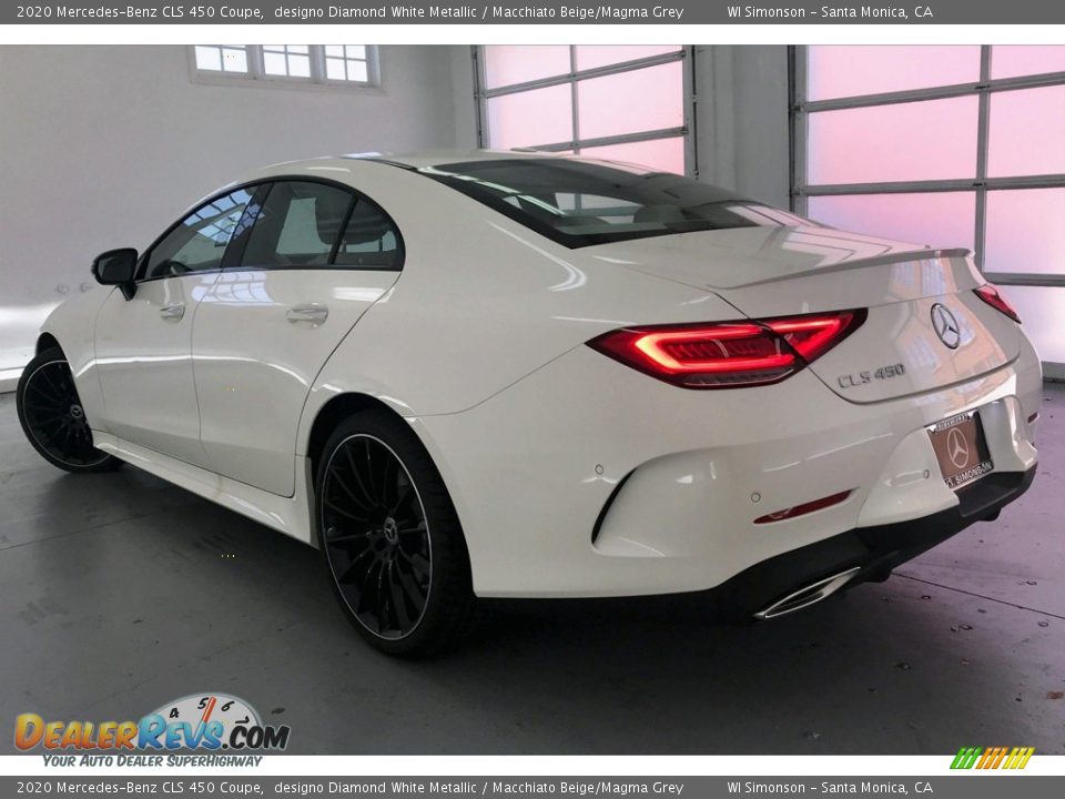 2020 Mercedes-Benz CLS 450 Coupe designo Diamond White Metallic / Macchiato Beige/Magma Grey Photo #2
