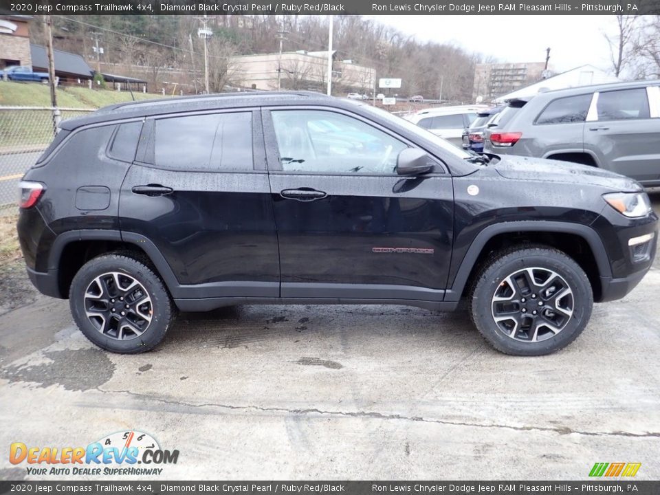 Diamond Black Crystal Pearl 2020 Jeep Compass Trailhawk 4x4 Photo #4