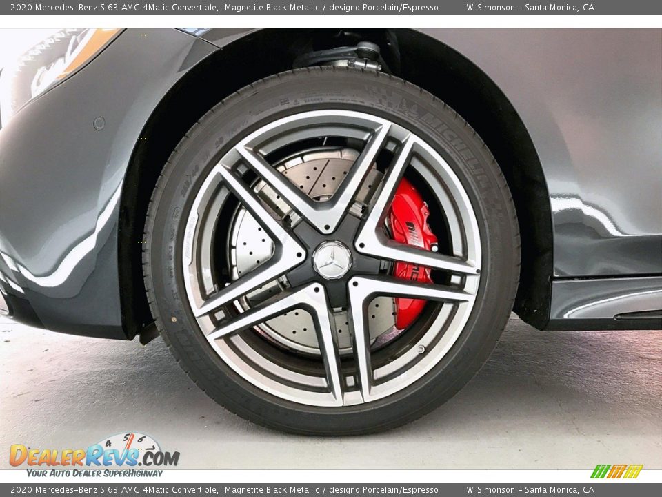 2020 Mercedes-Benz S 63 AMG 4Matic Convertible Magnetite Black Metallic / designo Porcelain/Espresso Photo #8