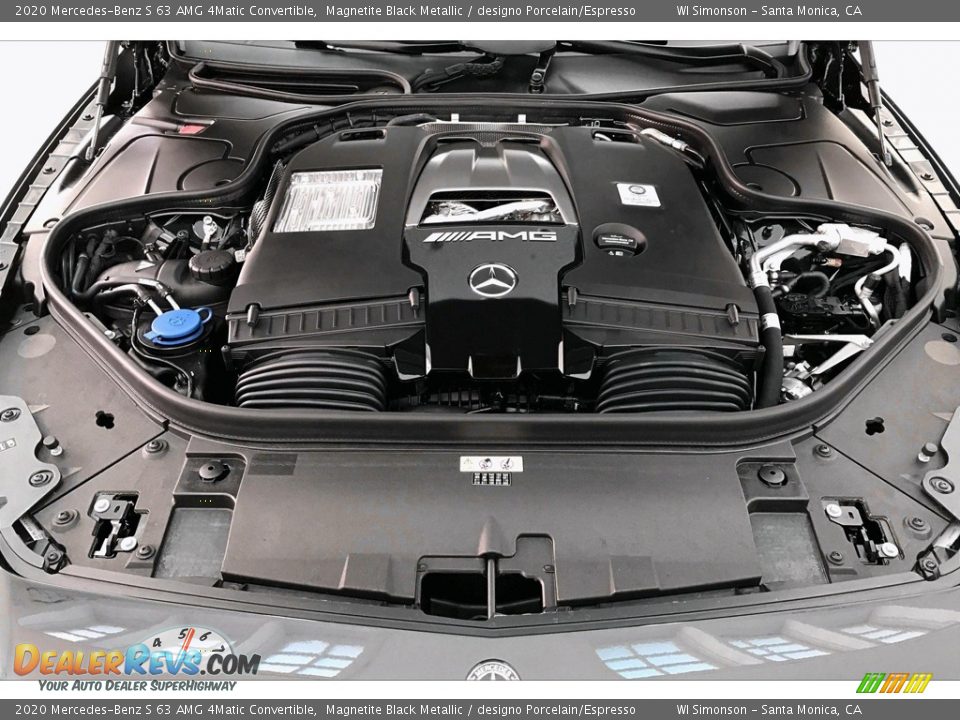 2020 Mercedes-Benz S 63 AMG 4Matic Convertible Magnetite Black Metallic / designo Porcelain/Espresso Photo #9