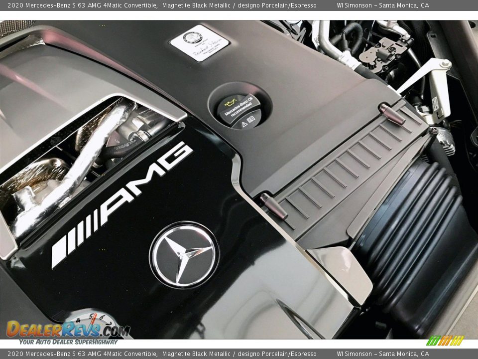 2020 Mercedes-Benz S 63 AMG 4Matic Convertible Magnetite Black Metallic / designo Porcelain/Espresso Photo #30