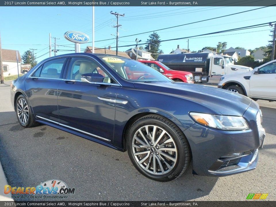 Midnight Sapphire Blue 2017 Lincoln Continental Select AWD Photo #3