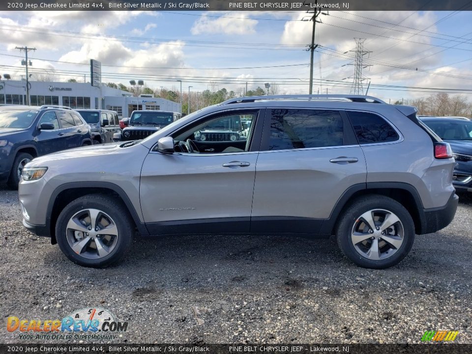 2020 Jeep Cherokee Limited 4x4 Billet Silver Metallic / Ski Gray/Black Photo #4