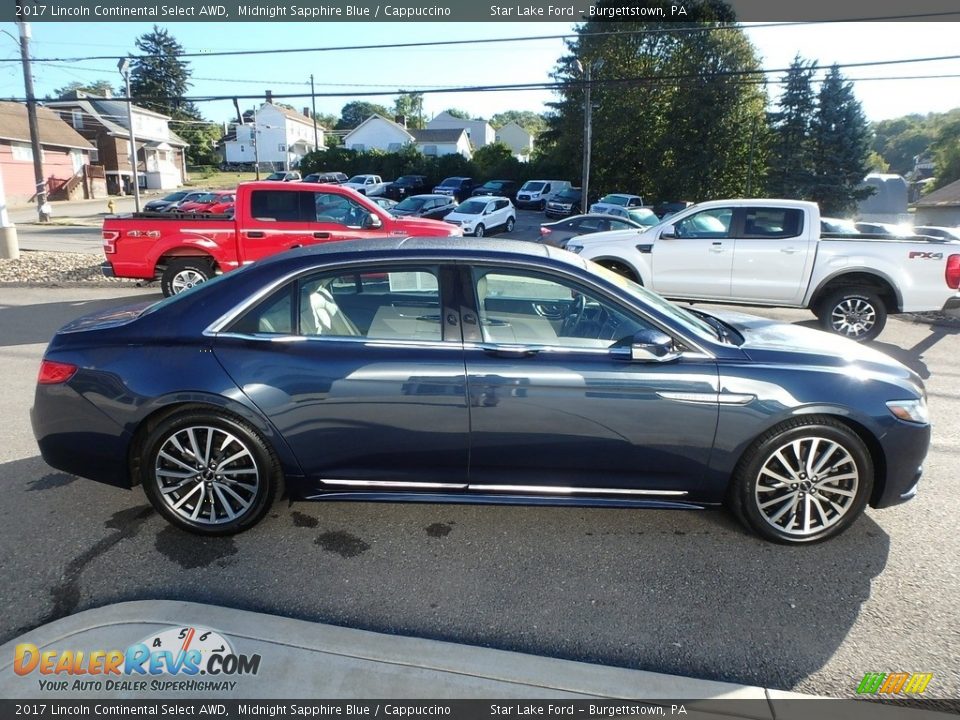 2017 Lincoln Continental Select AWD Midnight Sapphire Blue / Cappuccino Photo #4