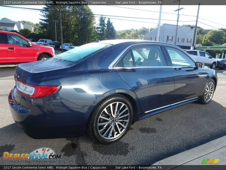 2017 Lincoln Continental Select AWD Midnight Sapphire Blue / Cappuccino Photo #5