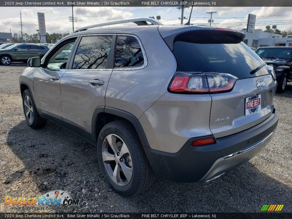 2020 Jeep Cherokee Limited 4x4 Billet Silver Metallic / Ski Gray/Black Photo #6