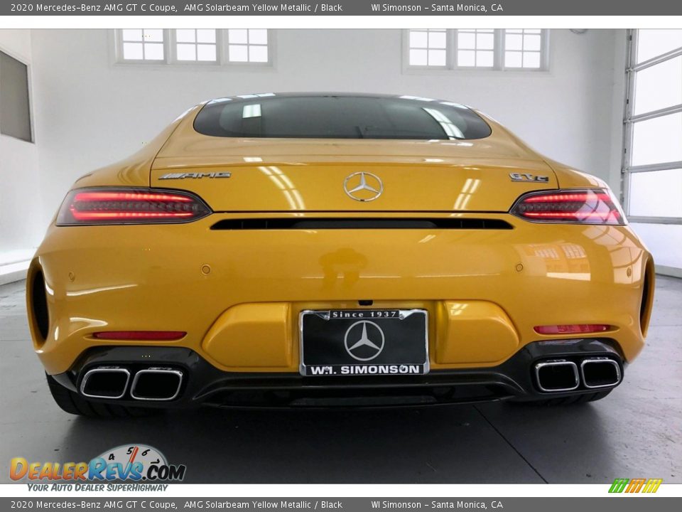 2020 Mercedes-Benz AMG GT C Coupe AMG Solarbeam Yellow Metallic / Black Photo #3