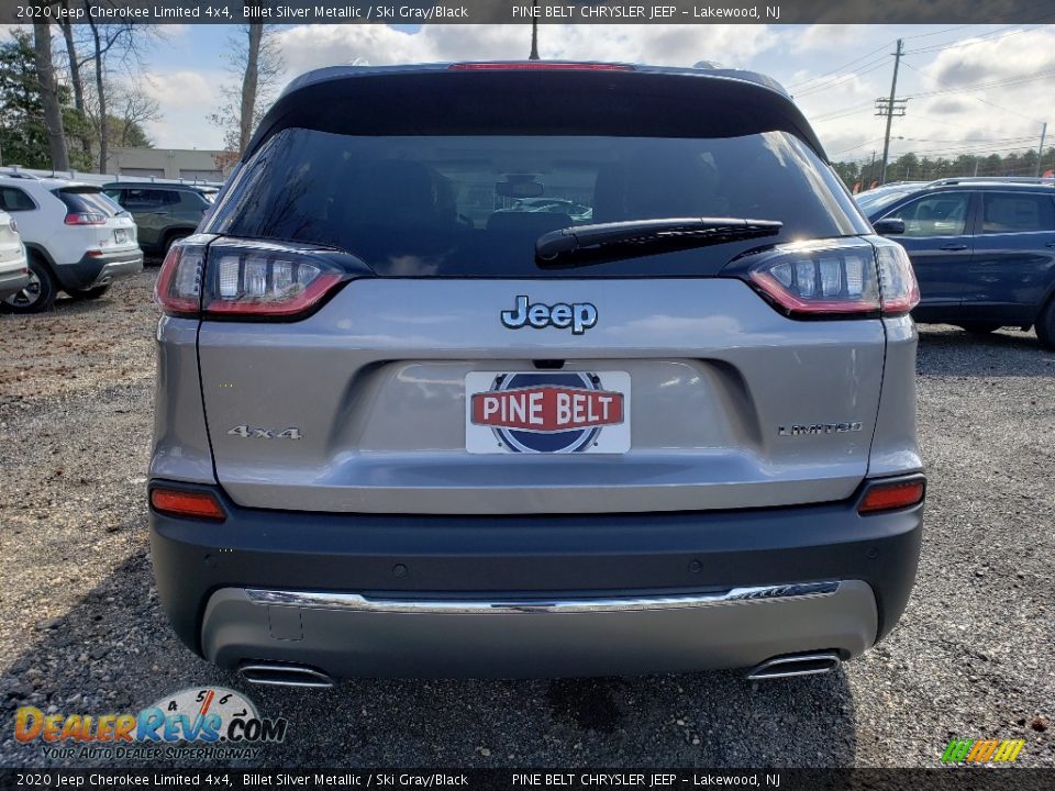 2020 Jeep Cherokee Limited 4x4 Billet Silver Metallic / Ski Gray/Black Photo #7