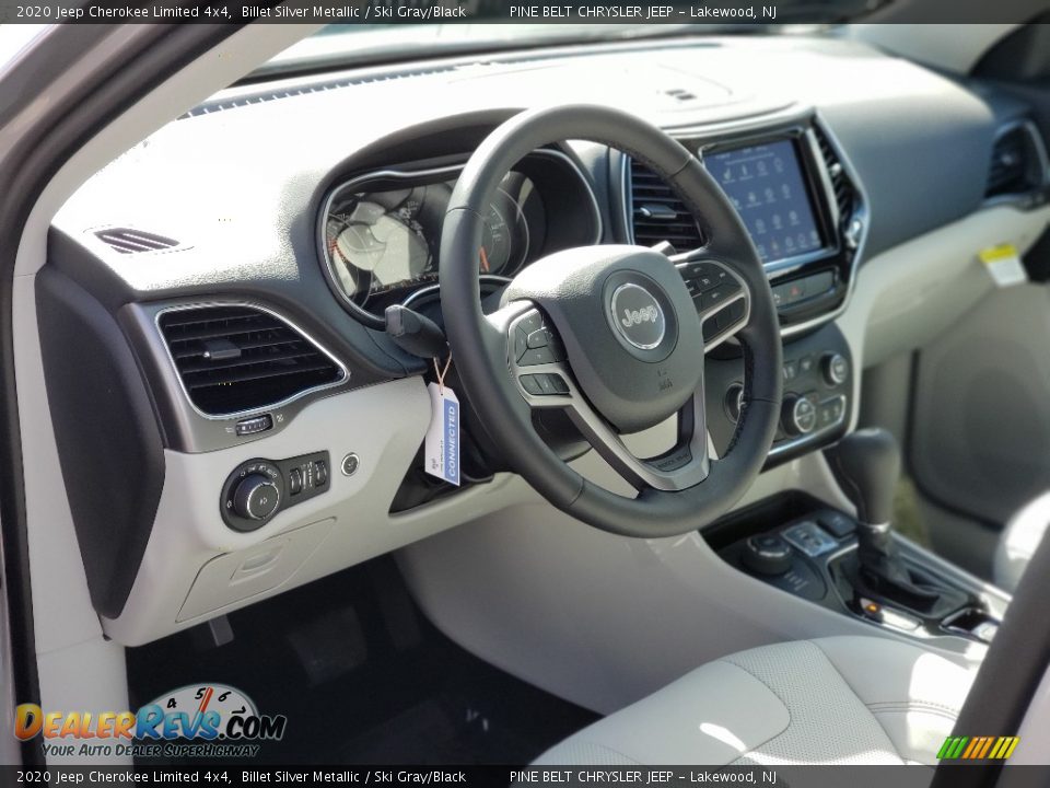 2020 Jeep Cherokee Limited 4x4 Billet Silver Metallic / Ski Gray/Black Photo #10