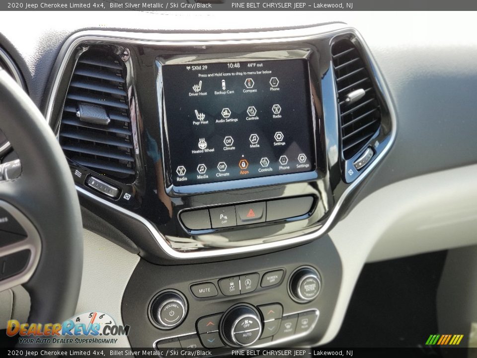 2020 Jeep Cherokee Limited 4x4 Billet Silver Metallic / Ski Gray/Black Photo #13